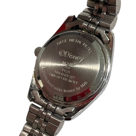 Disney Women's Mickey Mouse Silver-Tone Stainless Steel 7" Band Watch MCK807 - Picture 12 of 12